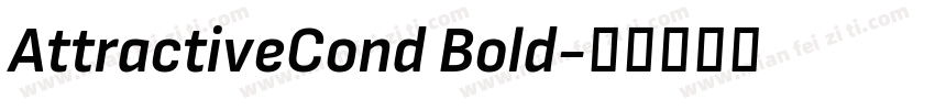 AttractiveCond Bold字体转换